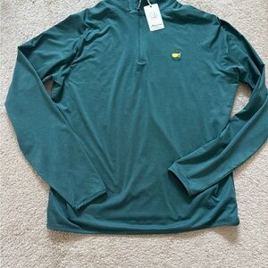 Masters Teal Long Sleeve Shirt with Logo